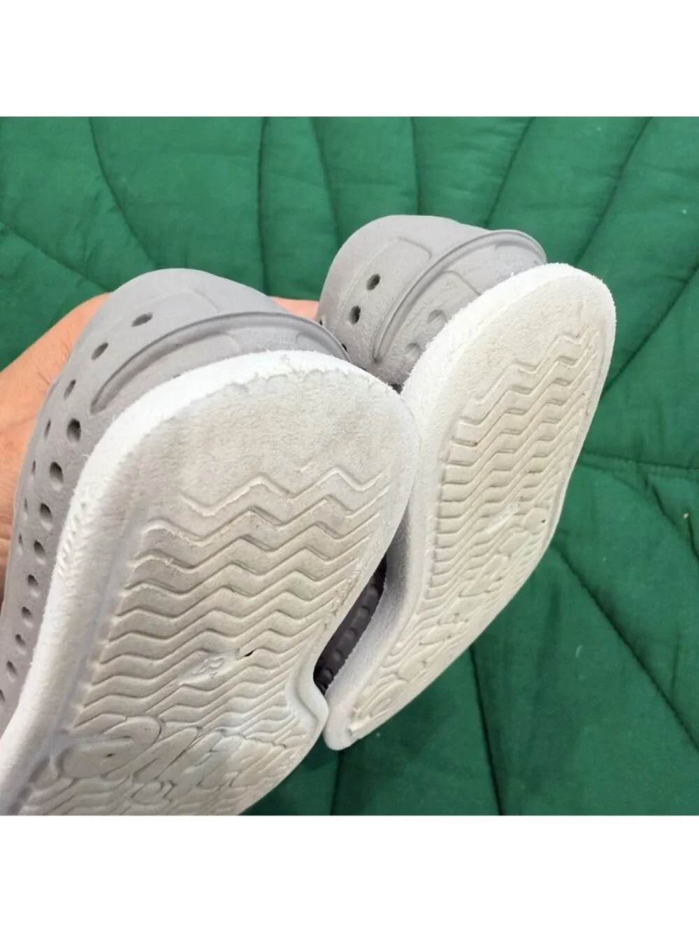 Native Shoes Howard Toddler 7 Gray Slip On Boat Shoes Loafers Water Shoes